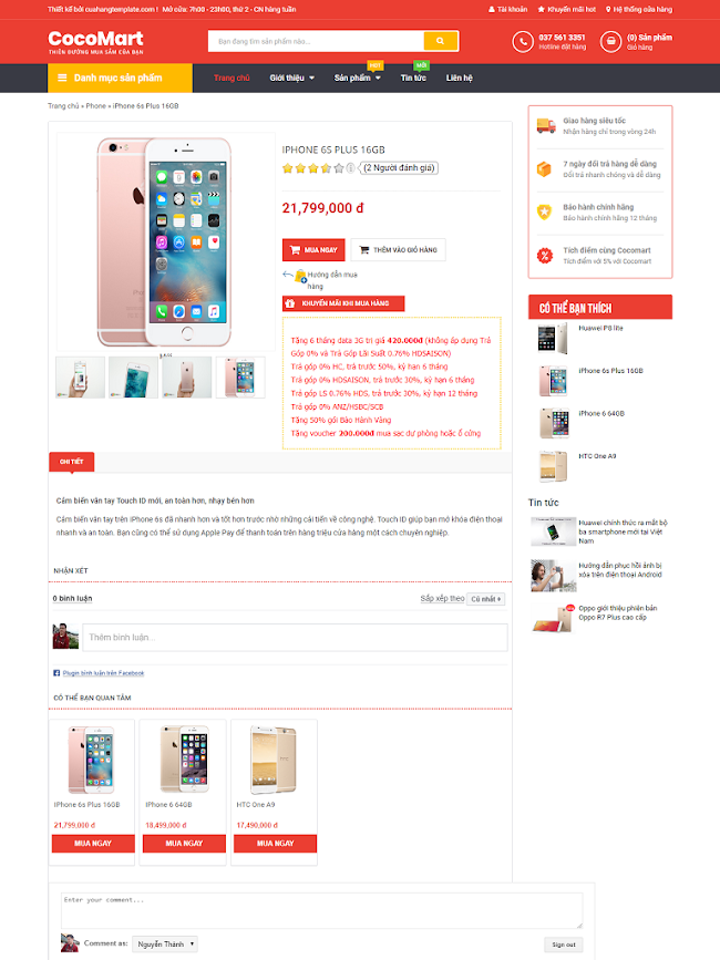 Template blogspot bán hàng CocoMart chuẩn seo Template blogspot bán hàng CocoMart chuẩn seo